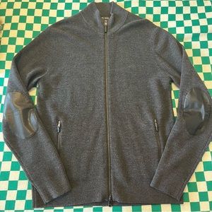 Michael Kors Men’s Zip up Wool Blend Sweater
